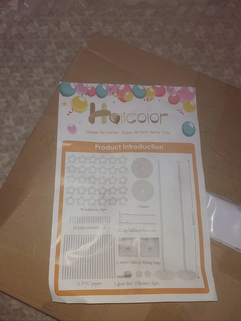 Holicolor Balloon Stand Kit And Accessories PARTY PAK